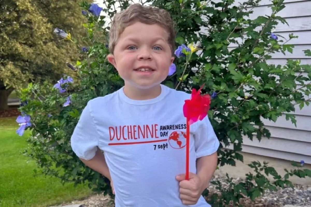 Charlie Prior, who was diagnosed with Duchenne muscular dystrophy, at the age of 3. (Salena Zito)