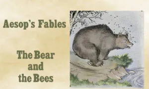 Aesop’s Fables: This Poor Bear Could Save Himself Only by Diving Into a Pool of Water