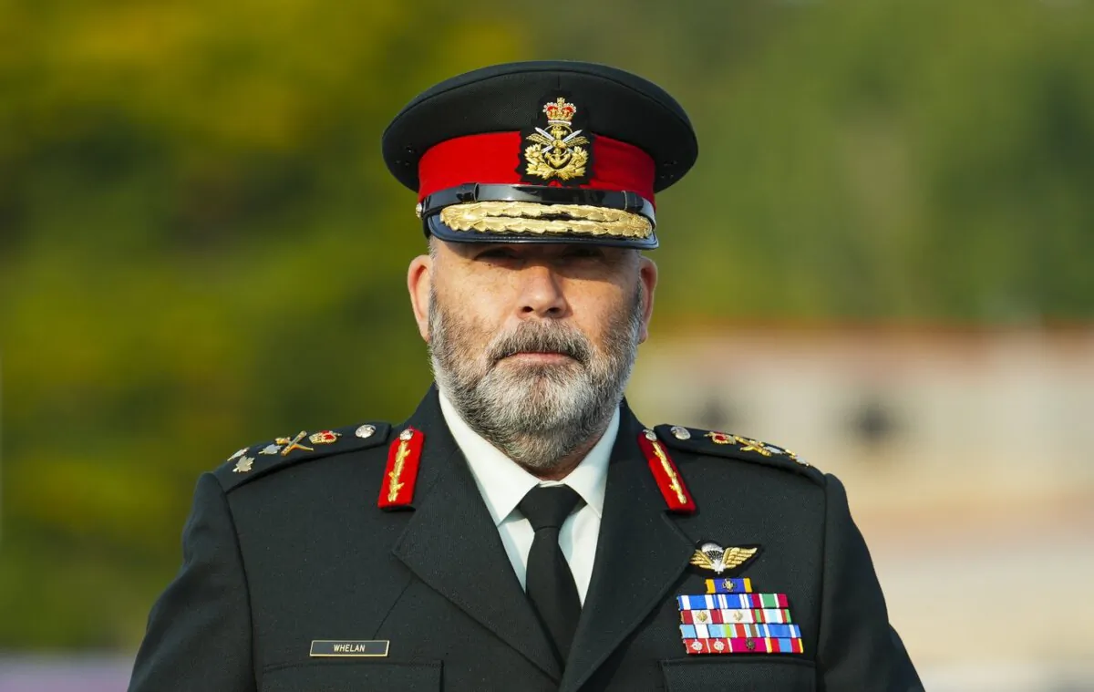Lt. Gen Steven Whelan arrives at court in Gatineau, Que., on Sept. 25, 2023. (The Canadian Press/Sean Kilpatrick)