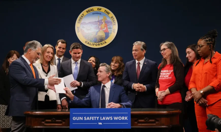 California’s gun ban is struck down by US District Court Judge.
