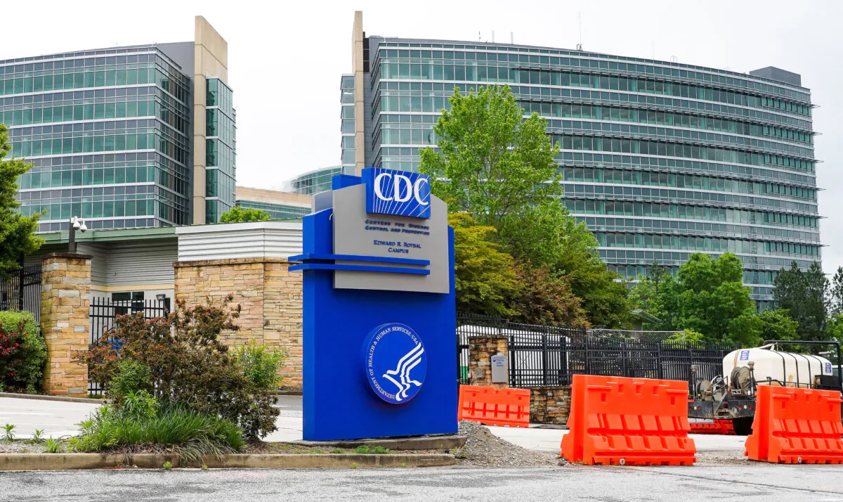 The Centers for Disease Control and Prevention (CDC) headquarters in Atlanta on April 23, 2020. (Tami Chappell/AFP via Getty Images)