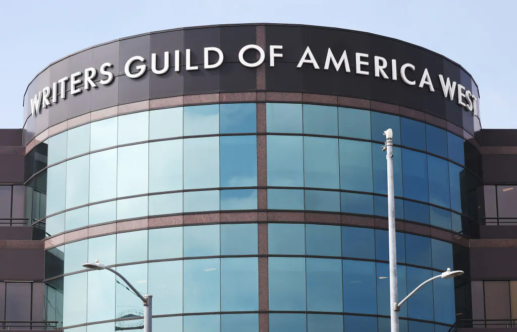 The Writers Guild of America West headquarters is viewed in Los Angeles, Calif., on Sept. 25, 2023. (Mario Tama/Getty Images)