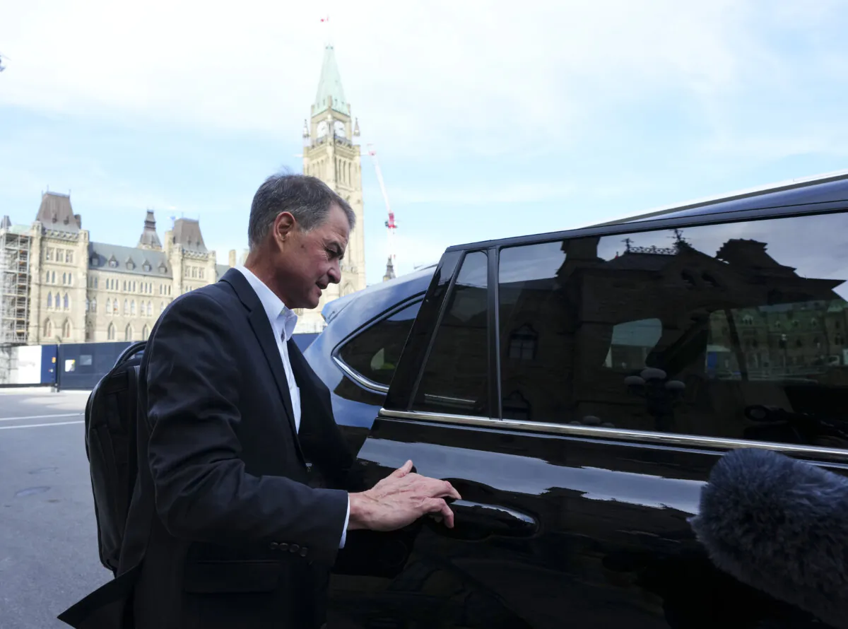 House of Commons Speaker Anthony Rota leaves Parliament Hill after announcing his resignation as Speaker of the House of Commons in Ottawa on Sept. 26, 2023. (The Canadian Press/Sean Kilpatrick)