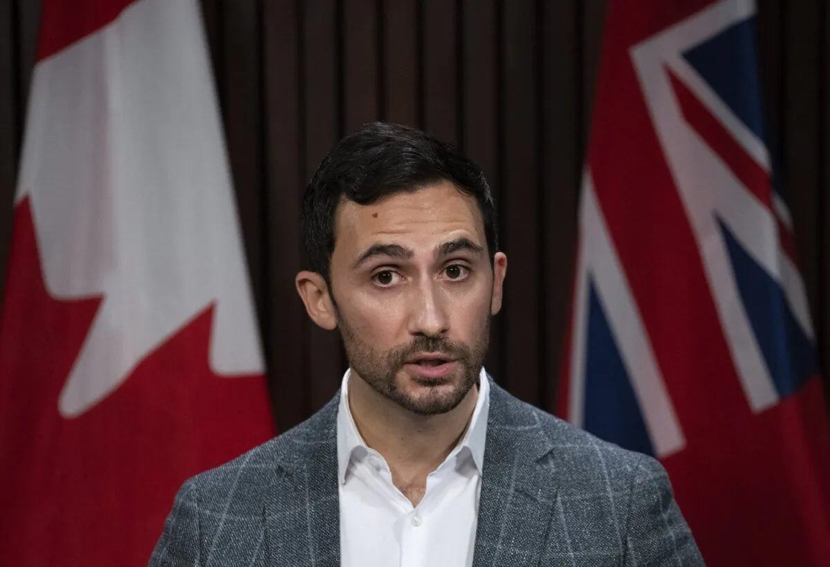 Education Minister Stephen Lecce, shown in this Jan. 12, 2022 photo. (The Canadian Press/Nathan Denette)