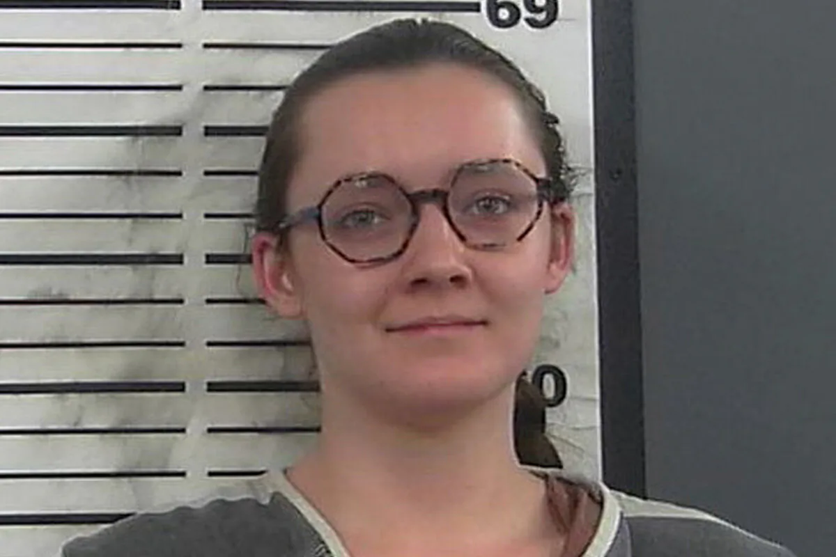 This booking photo provided by the Platte County Sheriff's Office shows Lorna Roxanne Green in Wheatland, Wyoming, on March 23, 2023. (Platte County Sheriff's Office via AP)