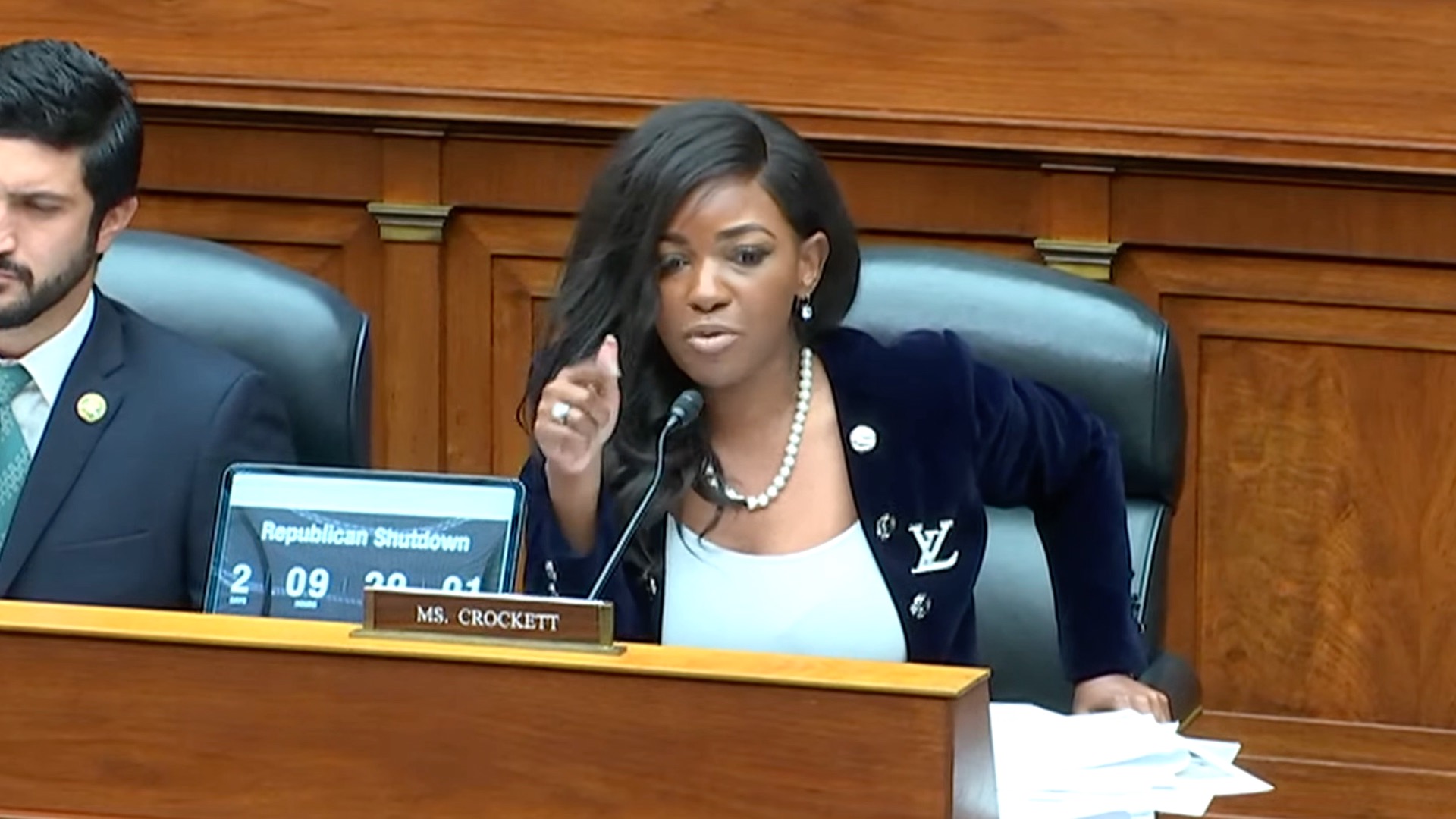 Rep. Crockett Goes Off Against Trump at Biden Impeachment Inquiry Hearing