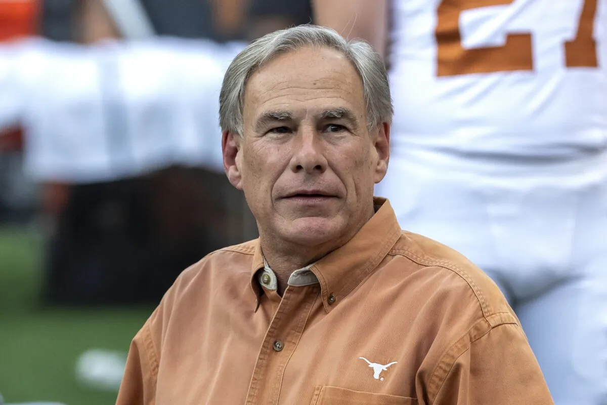 Texas Gov. Greg Abbott, in Tuscaloosa, Ala., on Sept. 9, 2023. (Vasha Hunt/AP Photo)