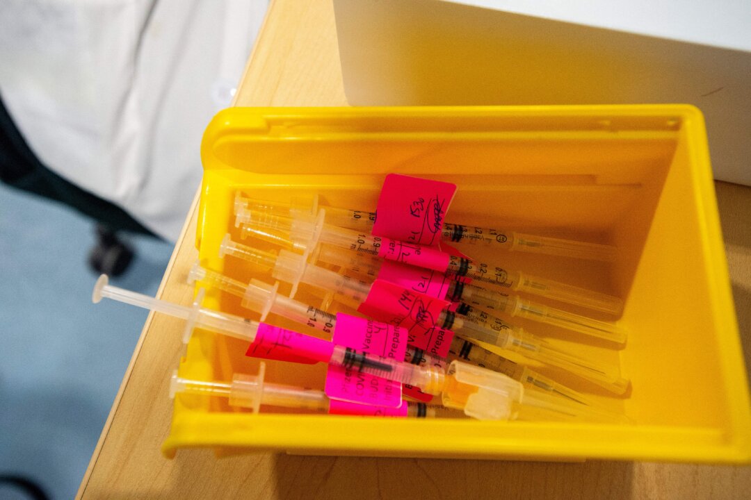 COVID-19 vaccines in Massachusetts in a file image. (Joseph Prezioso/AFP via Getty Images)