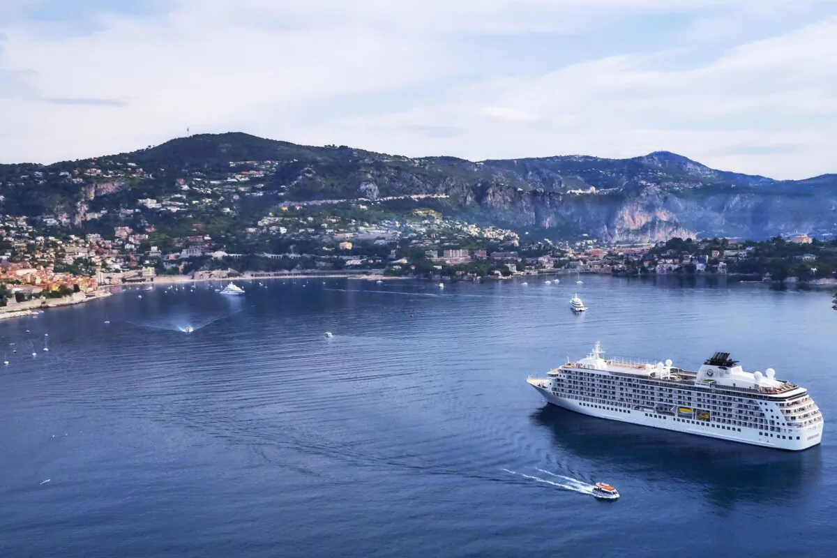 The World, a private residential yacht, cruises to exotic locations including Antarctica, Greenland, the Falkland Islands, and New Guinea. (Courtesy of The World)