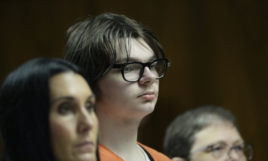 Judge rules Michigan teen shooter can face life sentence for killing 4 students.