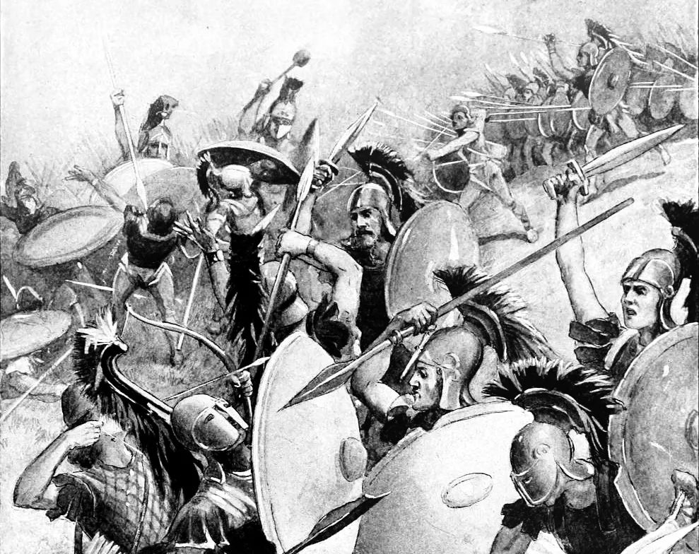 An illustration of the destruction of the Athenian army at Syracuse, Sicily, from John Steeple Davis’s “The Story of the Greatest Nations, From the Dawn of History to the Twentieth Century,” 1900. (Public Domain)