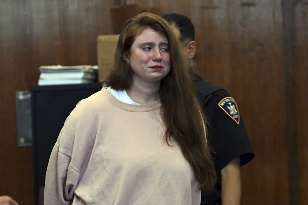 Lauren Pazienza appears in court in New York on Aug. 23, 2023. (Curtis Means/Pool Photo via AP)