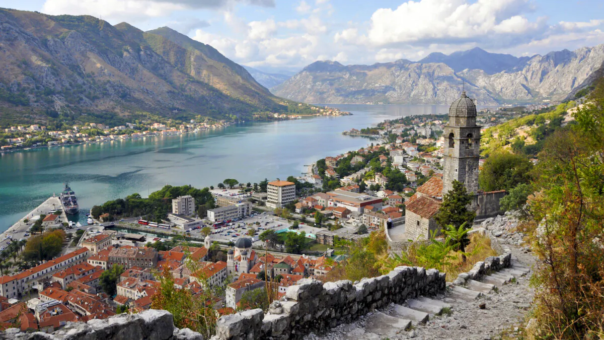 Kotor's zigzagging town wall rewards climbers with a spectacular view. (Cameron Hewitt, TNS)