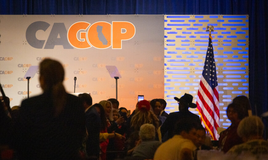 California GOP rejects more moderate positions on abortion and same-sex marriage in party platform.