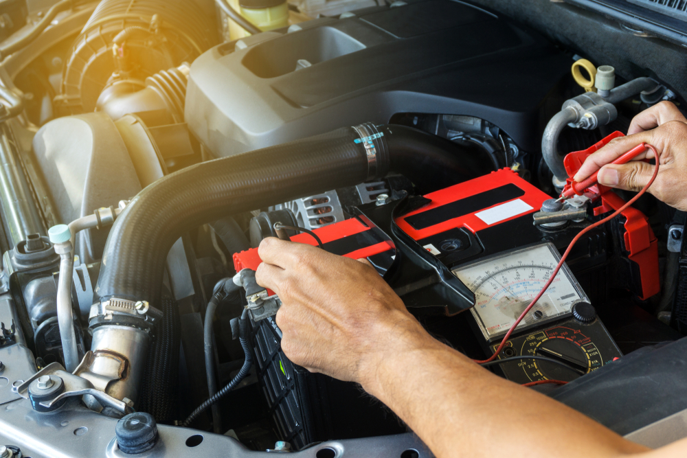A more advanced DIY project is using a multimeter to check the battery voltage. (Smile Fight/Shutterstock)
