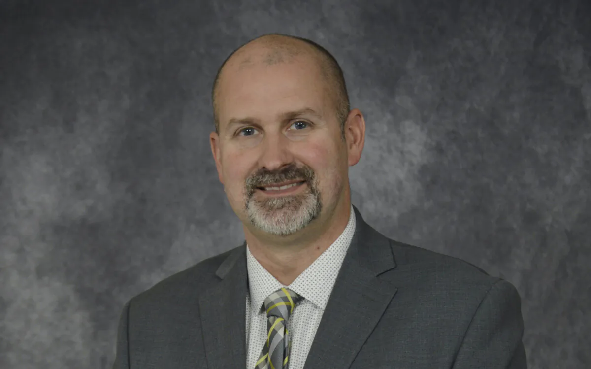 North Dakota Republican state Sen. Doug Larsen stands for this photo at the state Capitol in Bismarck, N.D., on Dec. 4, 2022. (Andrea Cooper/North Dakota Legislative Council via AP)