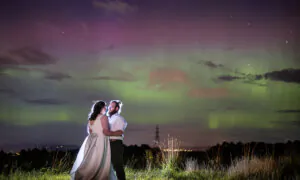 Couple Gets ‘Amazing’ Wedding Photos As Northern Lights Make an Appearance on Their Big Day