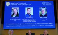 Trio Win Nobel Physics Prize for Lighting up Secrets of the Atom