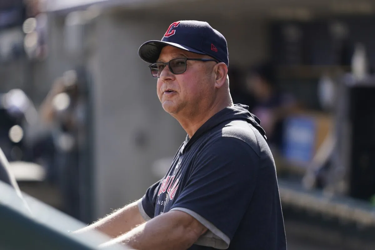 Cleveland Guardians manager Terry Francona looks on before the first inning of a baseball game against the Detroit Tigers in Detroit on Oct. 1, 2023. (Paul Sancya/AP Photo)