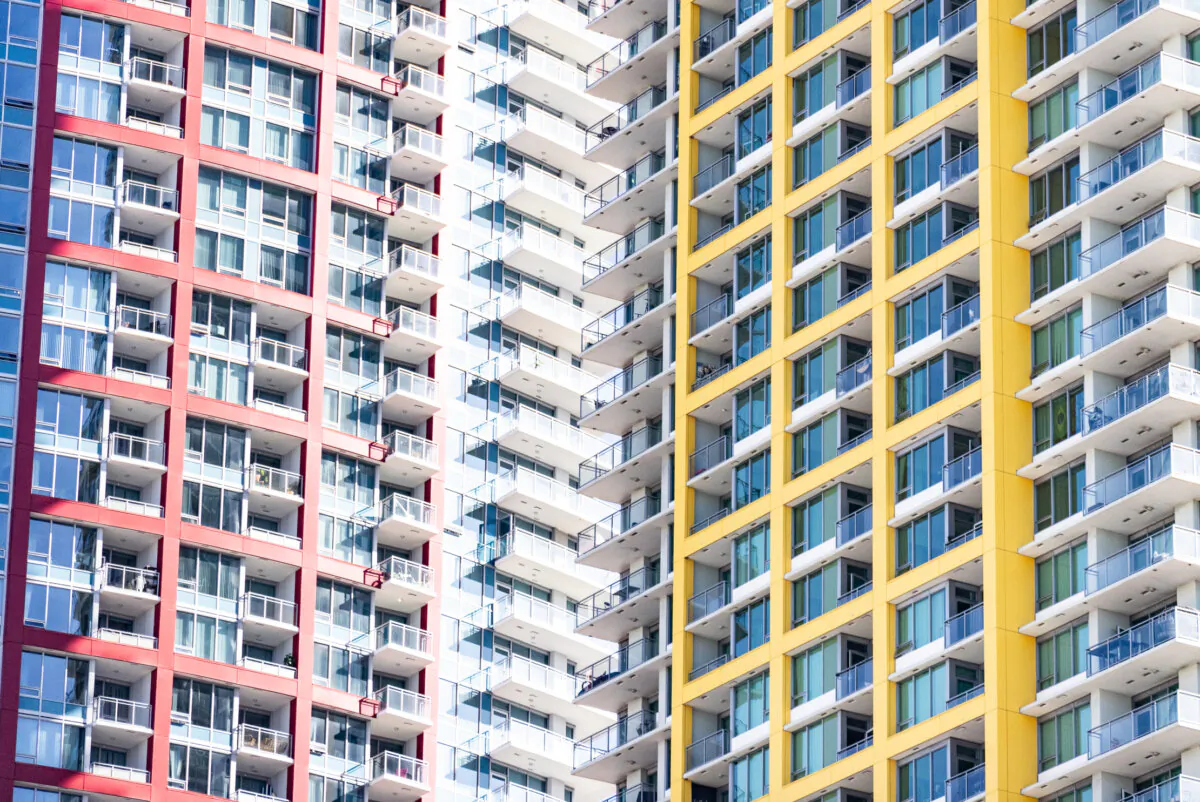 High-rise buildings in downtown San Diego on Oct. 4, 2023. (John Fredricks/The Epoch Times)