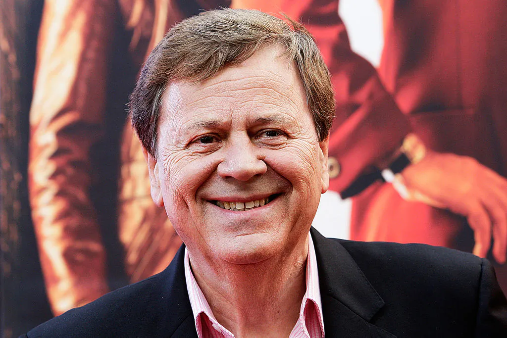 Ray Martin arrives at the "Anchorman 2: The Legend Continues" Australian premiere at The Entertainment Quarter in Sydney, Australia on Nov. 24, 2013. (Lisa Maree Williams/Getty Images)