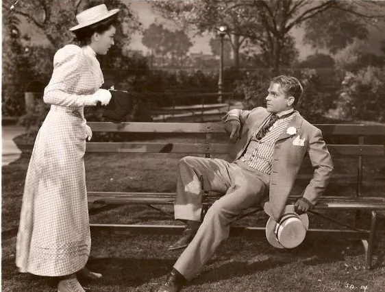 Amy Lind (Olivia de Havilland) and Biff Grimes (James Cagney), in “The Strawberry Blonde. (Warner Bros.)
