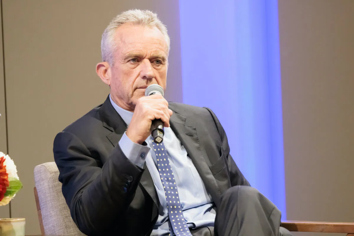 Robert F. Kennedy Jr. speaking at the Mississippi Civil Rights Museum in Jackson, Miss., on Oct. 2, 2023. (Courtesy of Charlotte Stringer Photography)