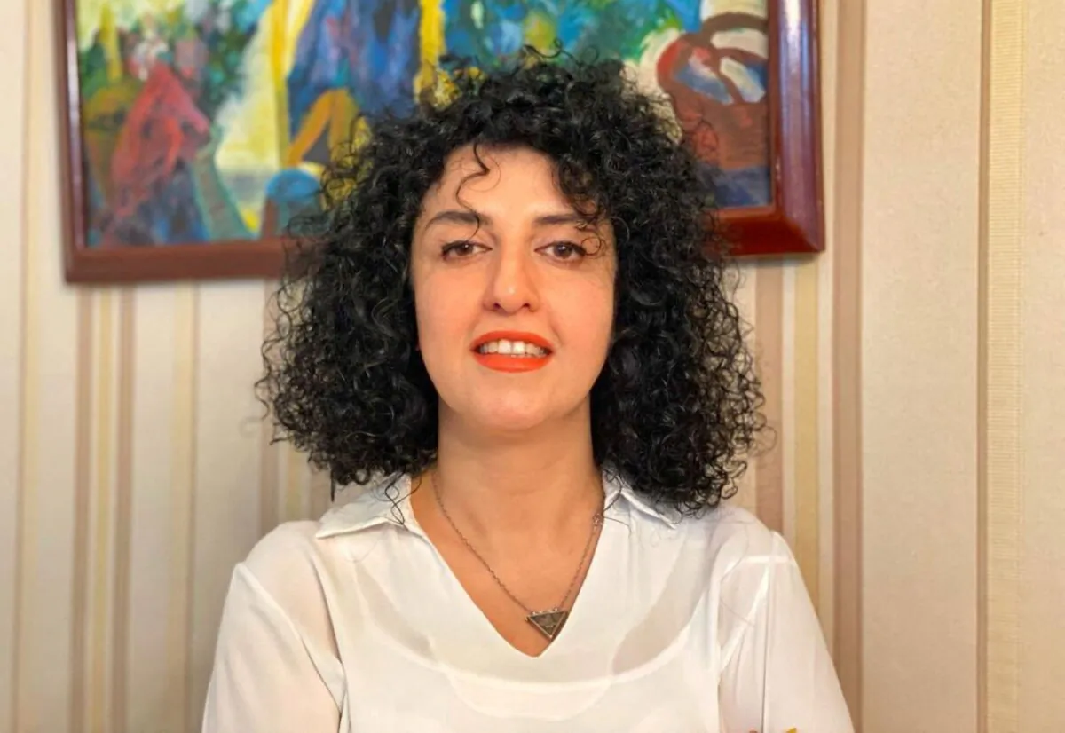 Iranian human rights activist and the vice president of the Defenders of Human Rights Center (DHRC) Narges Mohammadi poses in this undated handout picture. (Mohammadi family archive photos/Handout via Reuters)