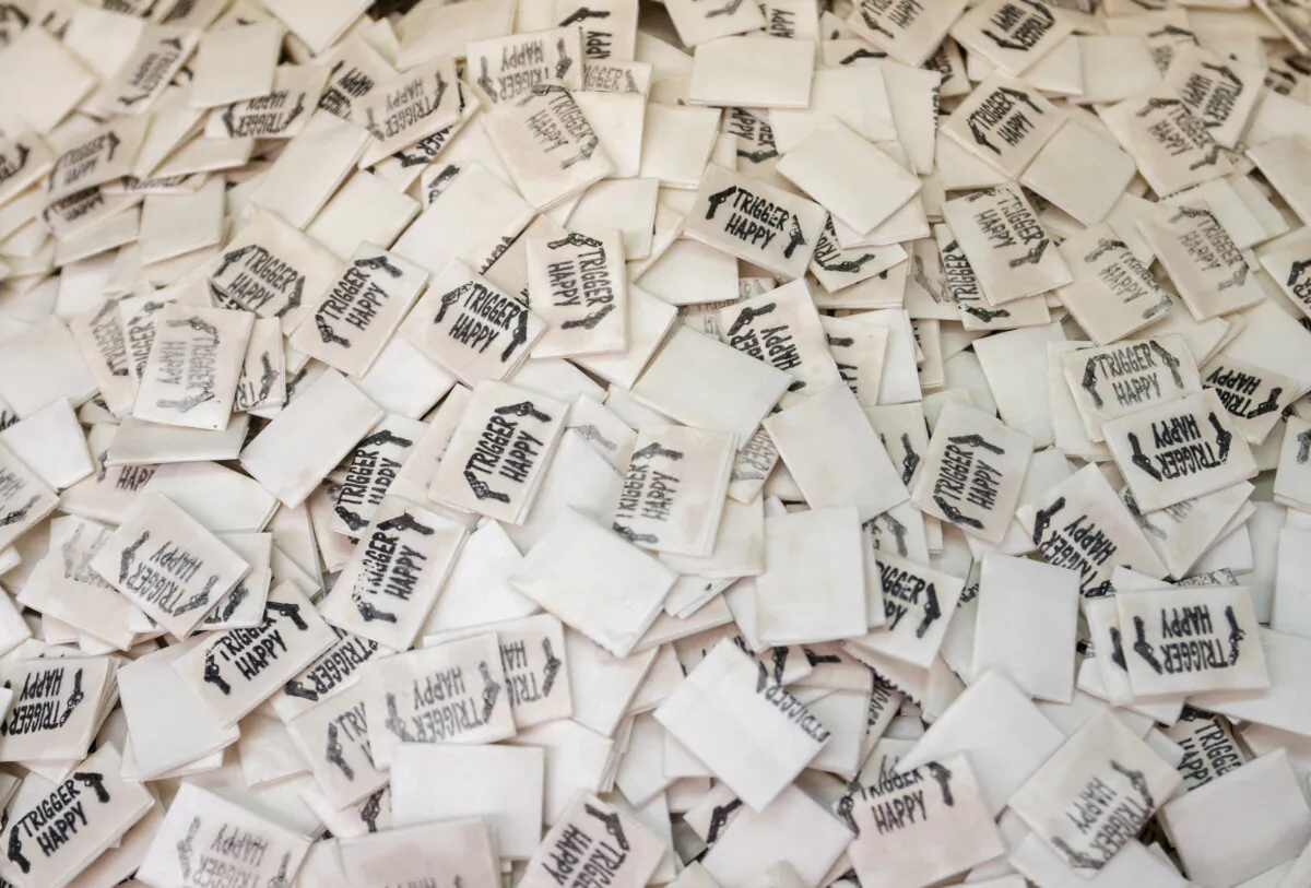 Glassine pouches of confirmed fentanyl are displayed at the Drug Enforcement Administration (DEA) Northeast Regional Laboratory in New York on Oct. 8, 2019. (Don Emmert/AFP via Getty Images)