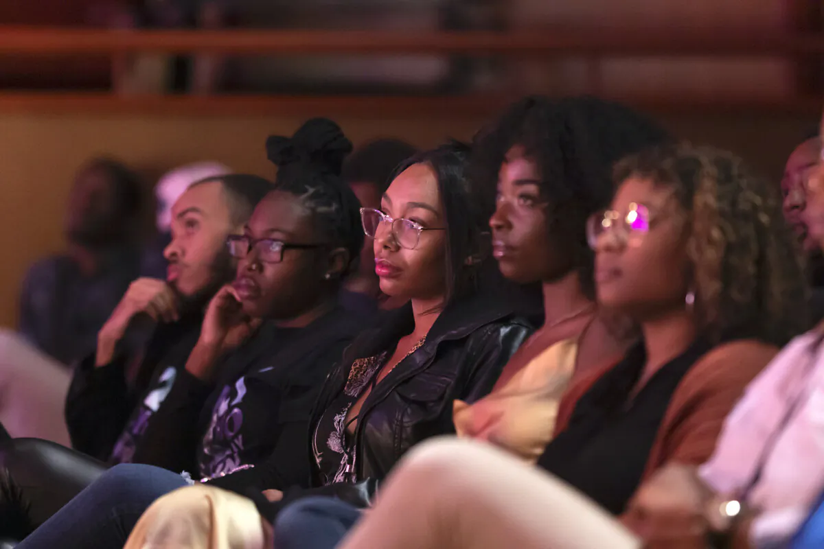 Students attend the HBCU Love Tour Atlanta: Grammy U Masterclass at Ray Charles Performing Arts Center in Atlanta, Ga., on Oct. 10, 2022. (Terence Rushin/Getty Images for The Recording Academy)
