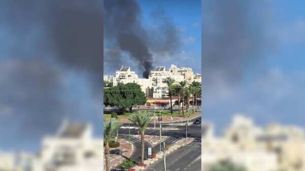 Rocket Hit Ashkelon Israel 2