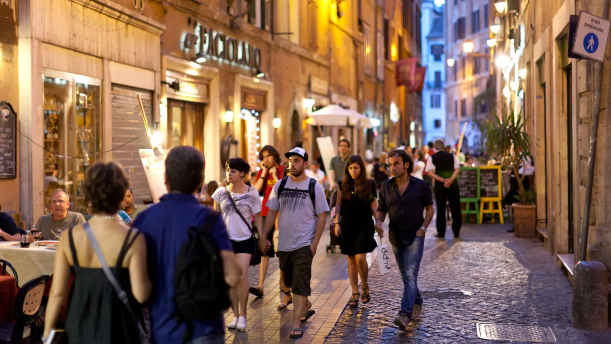 An early-evening walk in Rome offers culture that you can't find in museums. (Dominic Arizona Bonuccelli)