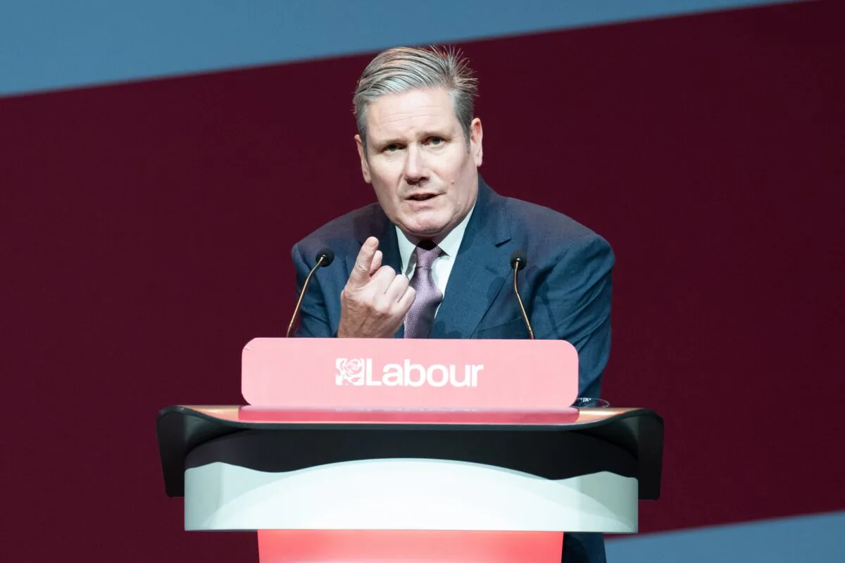 Labour Party leader Sir Keir Starmer addresses the Labour Party Women's Conference 2023 in Liverpool. Picture date: Saturday October 7, 2023.

