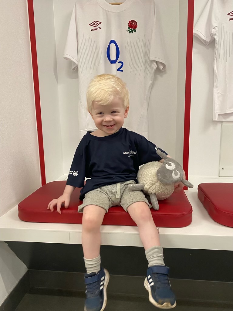 Archie Stone was born with snow white hair and a visual disability.