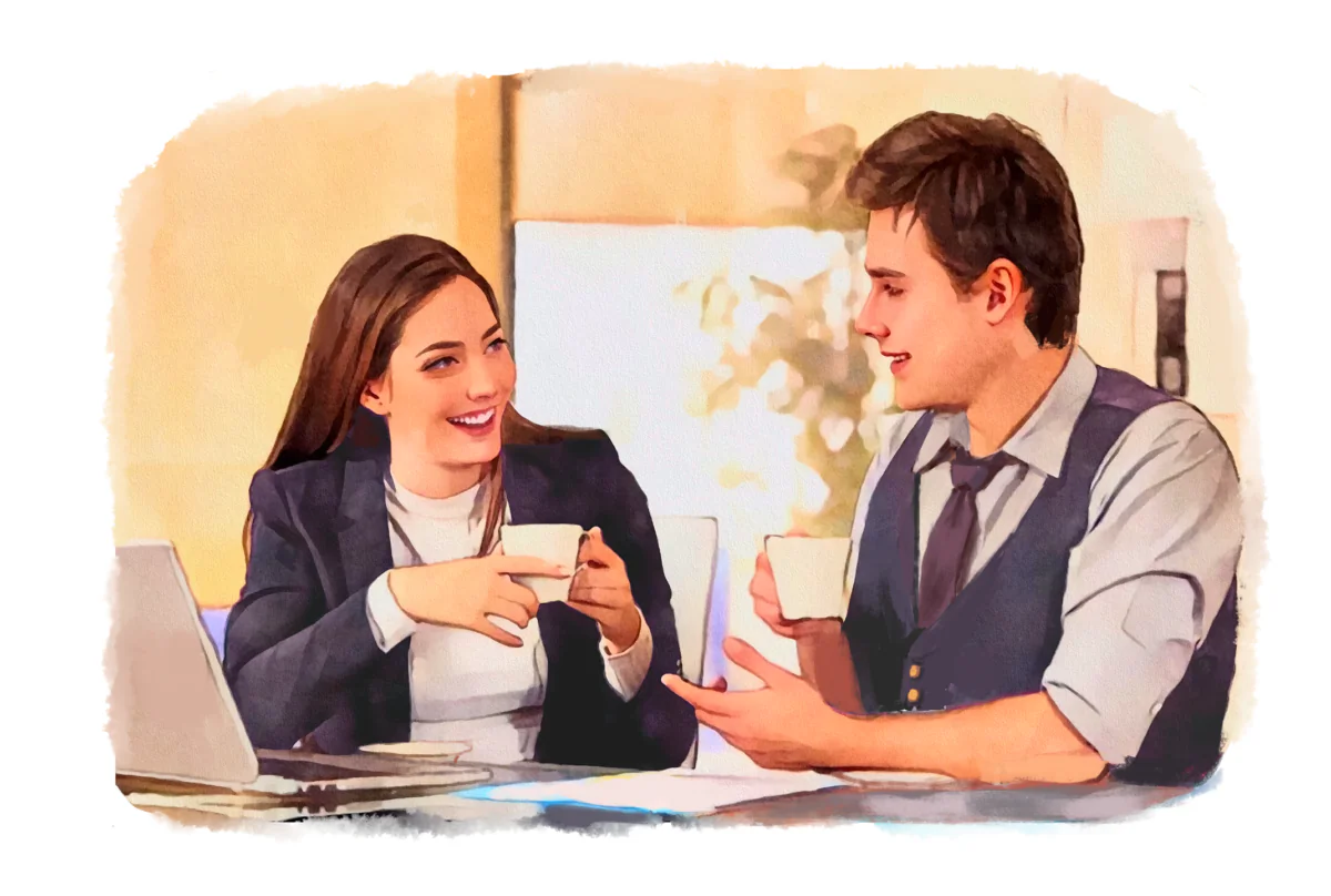 Some distractions can have a positive effect on our thoughts processes, such as a short conversation at work. (Fei Meng)