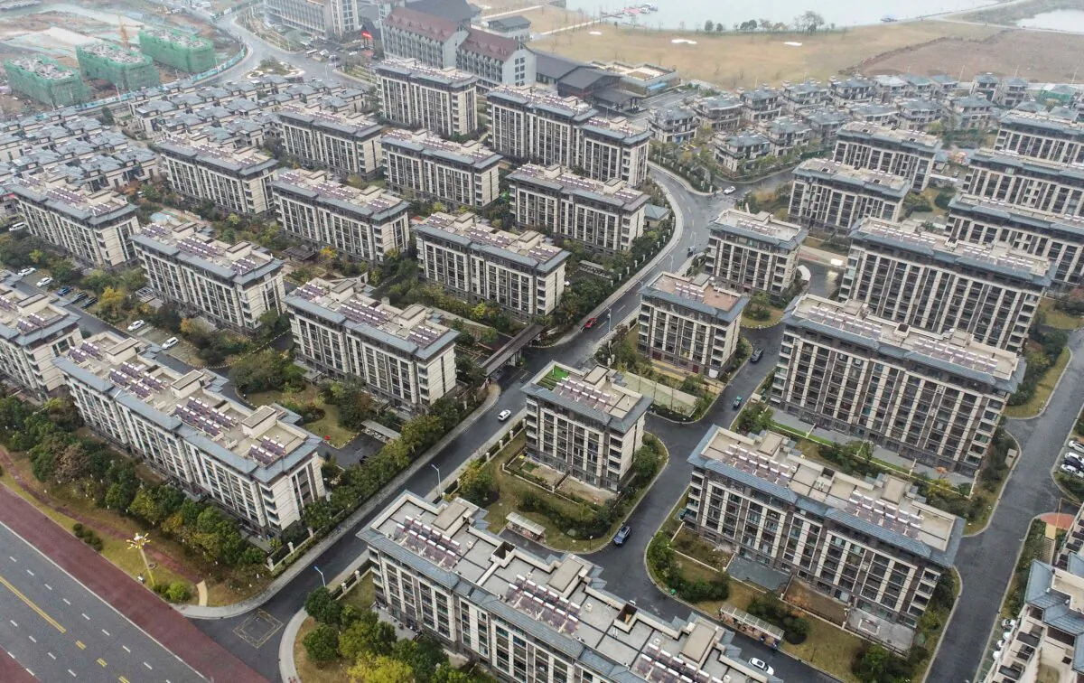Residental buildings in Huaian, in China's eastern Jiangsu Province, on Nov. 16, 2022. (STR/AFP via Getty Images)
