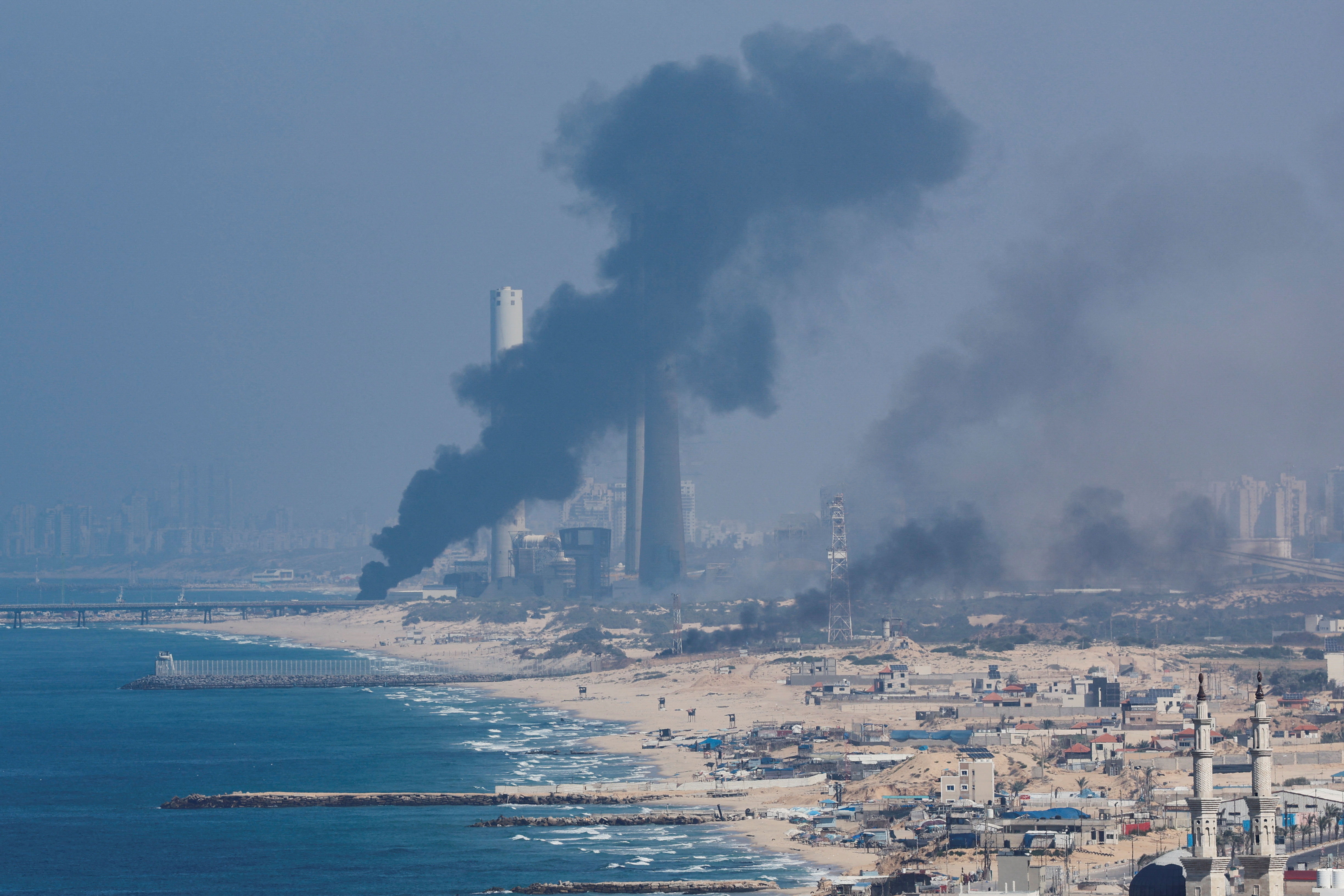 View of Gaza skyline as Israel bombards territory ( Oct. 11) | EpochTV