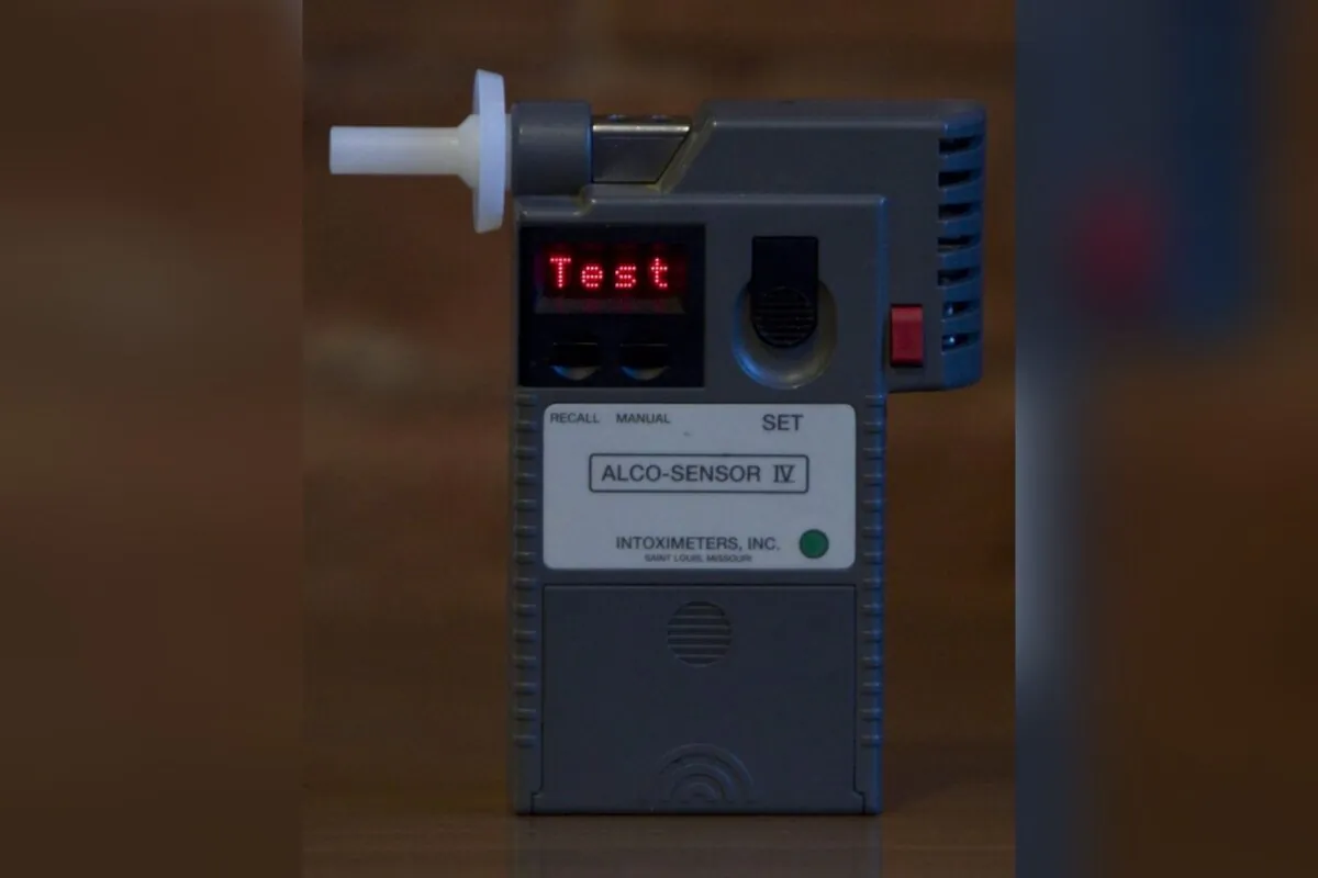 A police hand-held breathalyzer is shown in Vancouver, B.C., on Dec. 21, 2011. (The Canadian Press/Jonathan Hayward)
