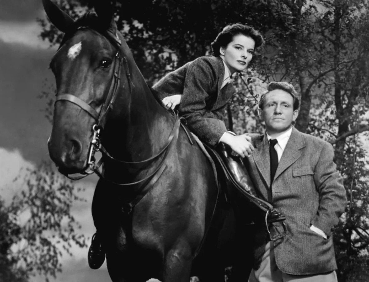 Publicity still for the 1942 film "Keeper of the Flame" starring Spencer Tracy and Katherine Hepburn. (MovieStillsDB)