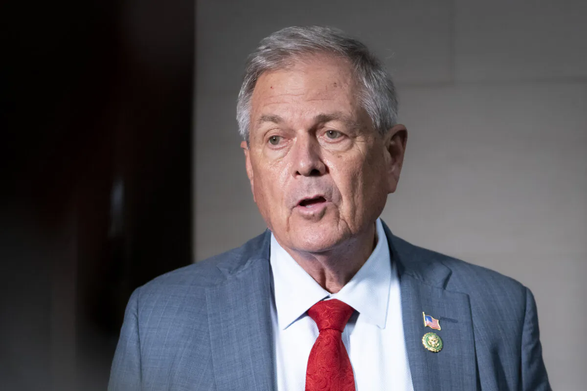 Rep. Ralph Norman (R-S.C.) speaks with reporters in Washington, on Oct. 11, 2023. (Madalina Vasiliu/The Epoch Times)