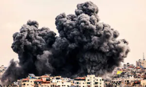 Second View of Gaza Skyline as Israel Bombards Hamas Targets (Oct. 12, Part 1)