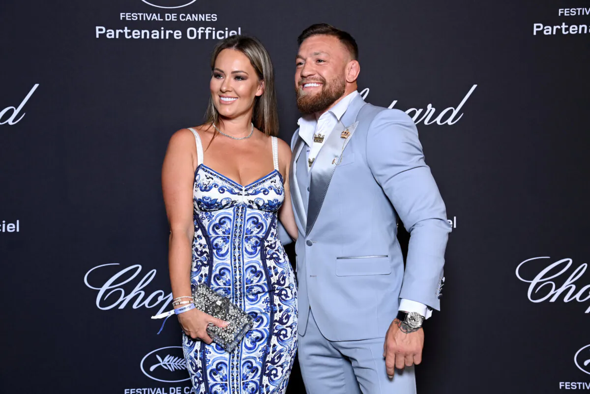 Conor McGregor and Dee Devlin attend the 'Chopard Loves Cinema' gala dinner during the 75th Cannes Film Festival at Hotel Martinez in Cannes, France on May 21, 2022. (Pascal Le Segretain/Getty Images For Chopard)