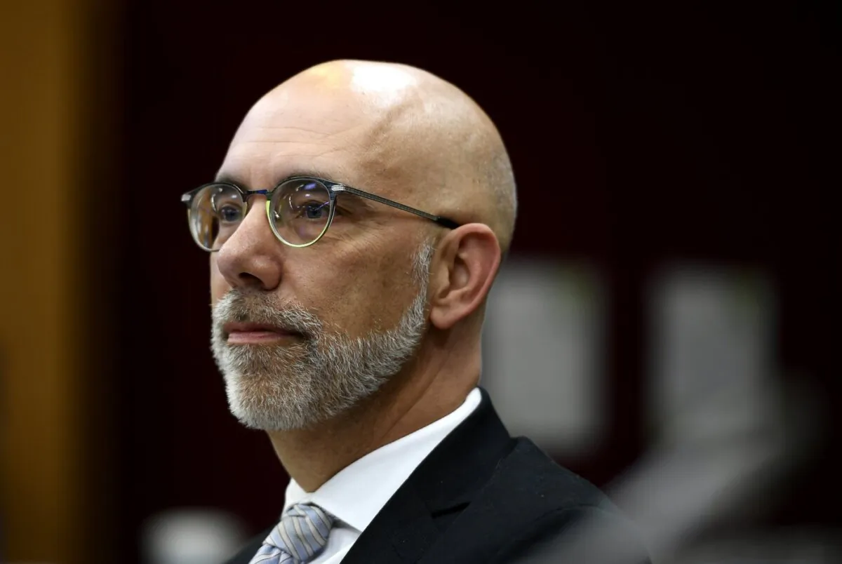 Parliamentary Budget Officer Yves Giroux prepares to appear before a committee in Ottawa, on June 13, 2022. (The Canadian Press/Justin Tang)