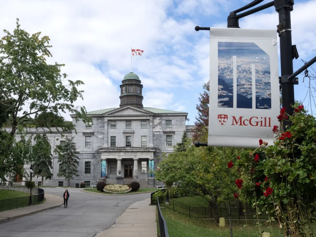 McGill University is seen in Montreal on Oct. 13, 2023. (The Canadian Press/Ryan Remiorz)
