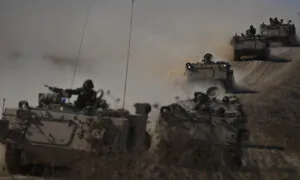 View of Gaza Skyline as Israel Readies Offensive Against Hamas (Oct. 15)