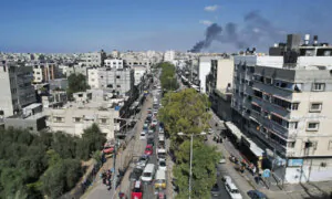 View of Gaza Skyline as Israel Bombards Hamas Targets (Oct. 14, Part 2)