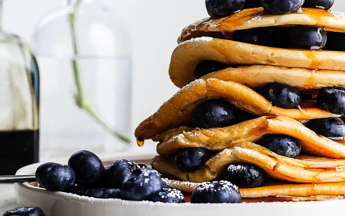 Einkorn pancakes make a wholesome breakfast choice. (Jennifer McGruther)