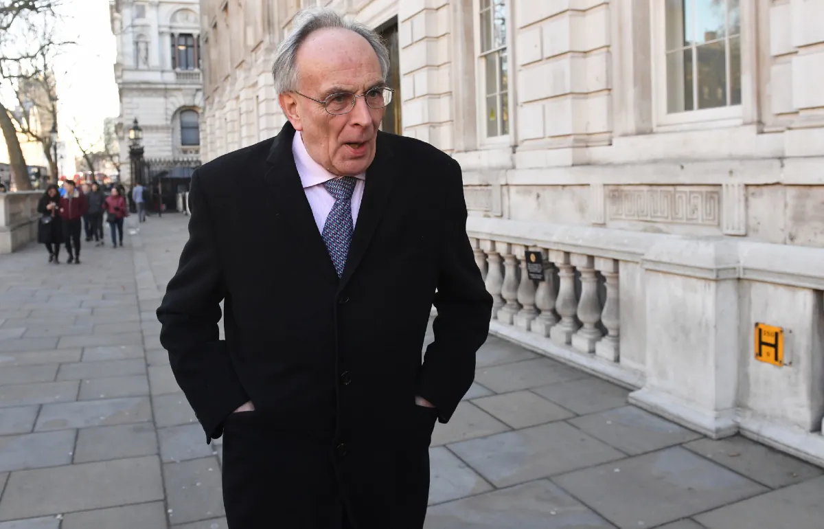 Conservative MP Peter Bone pictured in Whitehall, London on Jan. 1, 2019. (PA Media) 