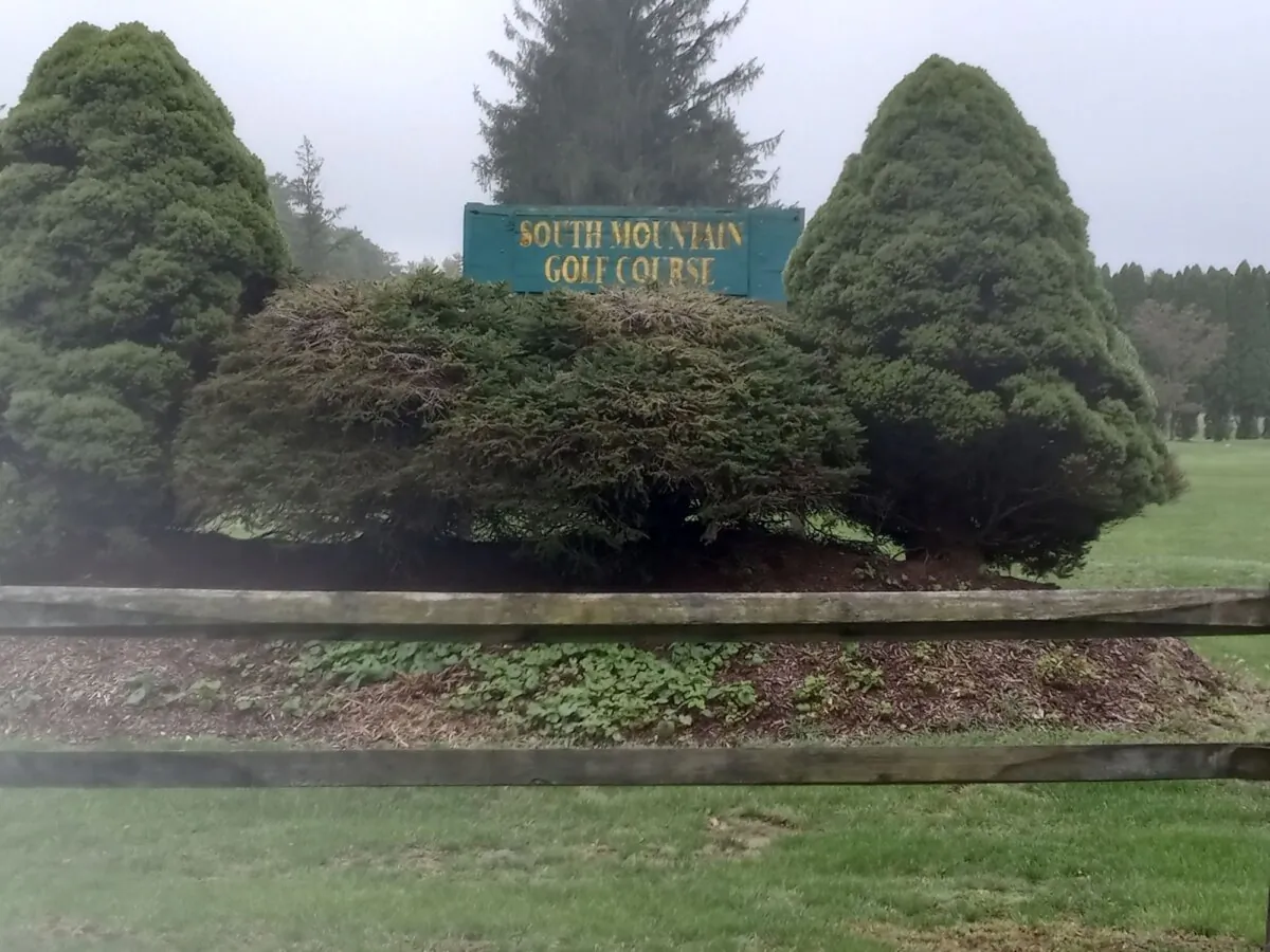 The entrance to South Mountain Golf Course, in Mont Alto, Pa. (Photo courtesy of Barbara Fox)