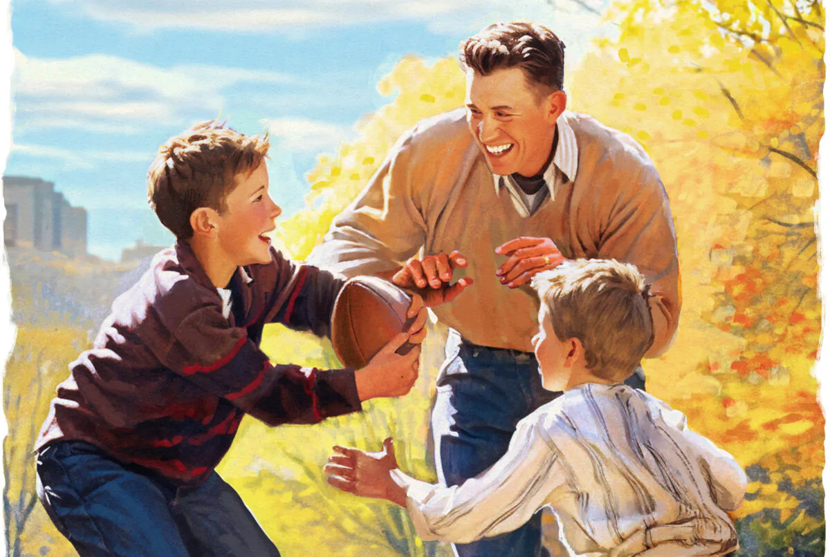 Being present in their children's lives is one of the qualities of a good dad. (Biba Kayewich)
